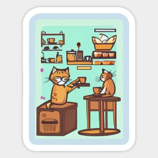 Catpuccino Sticker